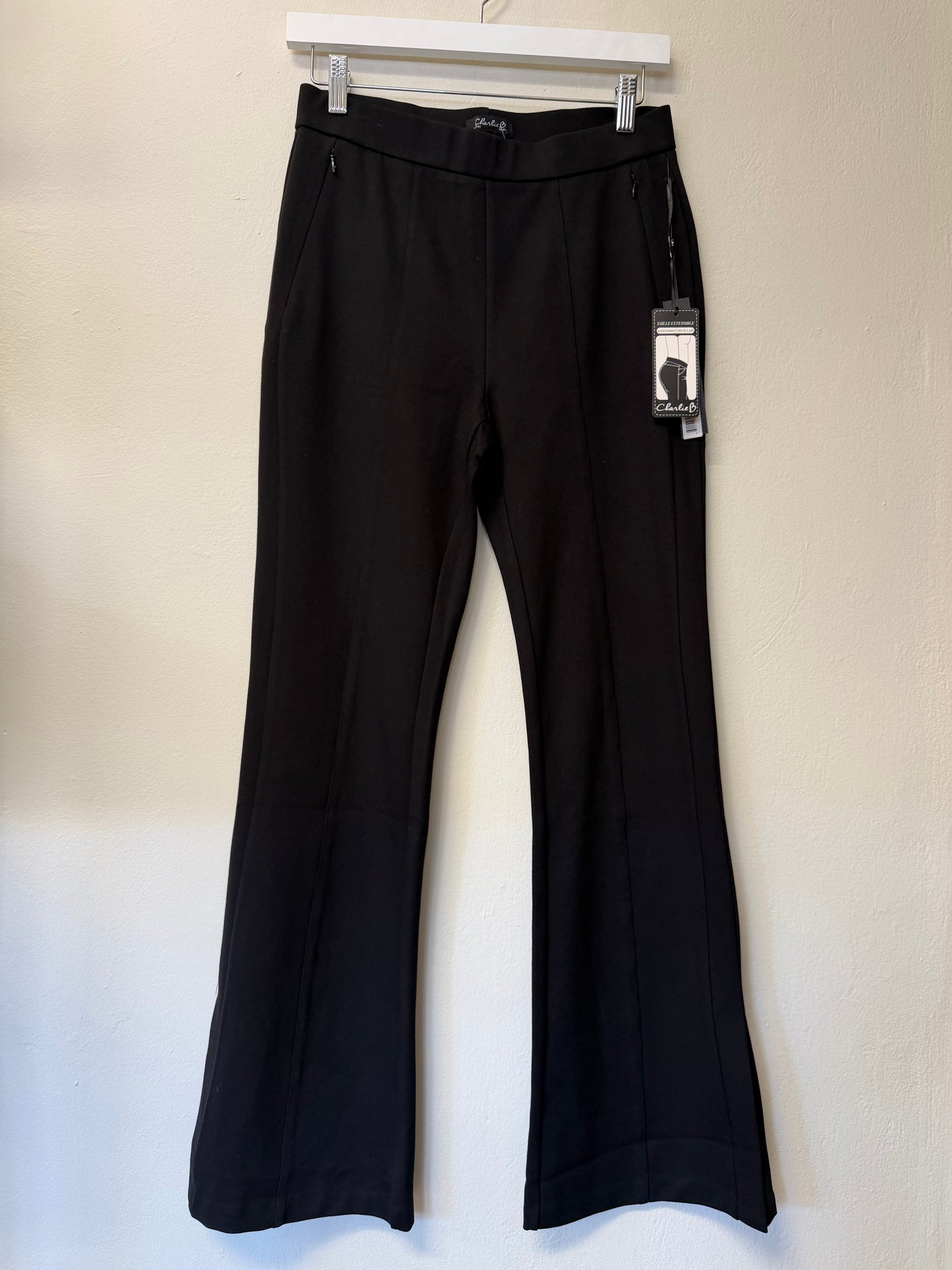 Solid Black Flare Leg PDR Pant