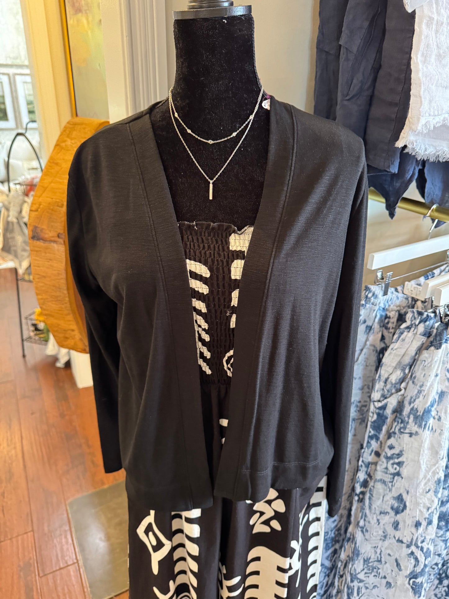 Open Front Long Sleeve Sweater