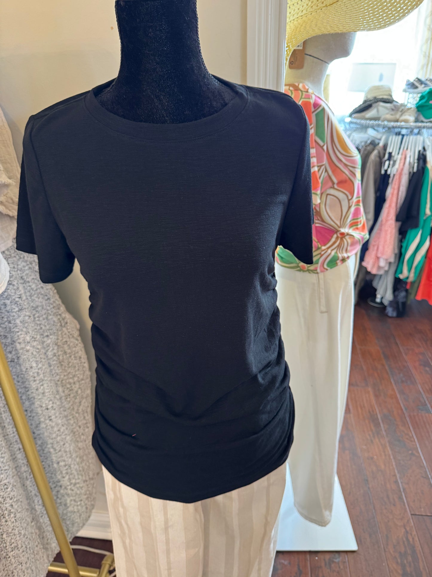 Crew Neck Short Sleeve Top