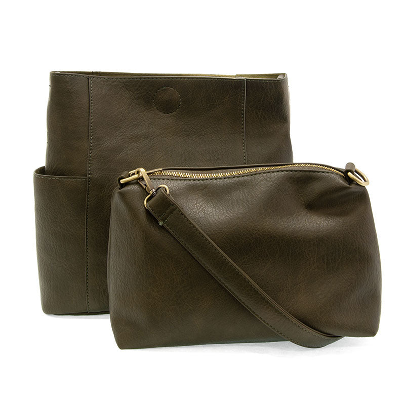 Kayleigh Side Pocket Bucket Bag, Multiple colors