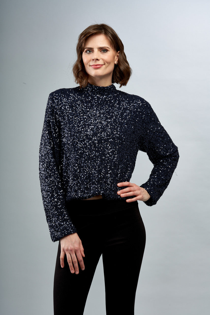 Sequins Top Long Sleeve
