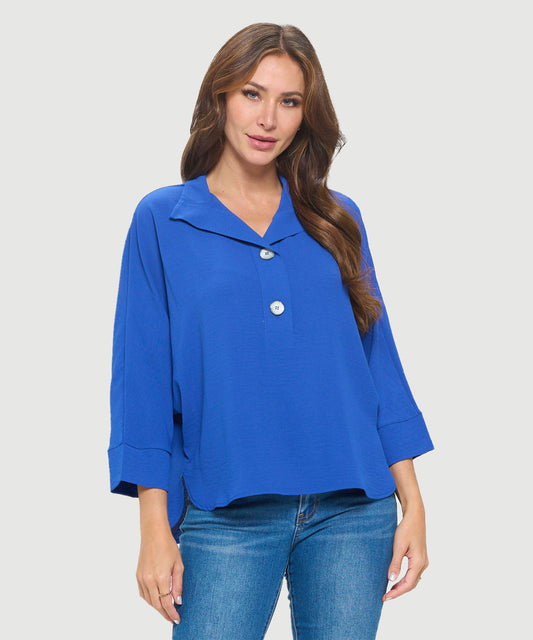 Collard Dolman Sleeve Top