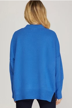 Oversized Mock Neck Sweater SY4515