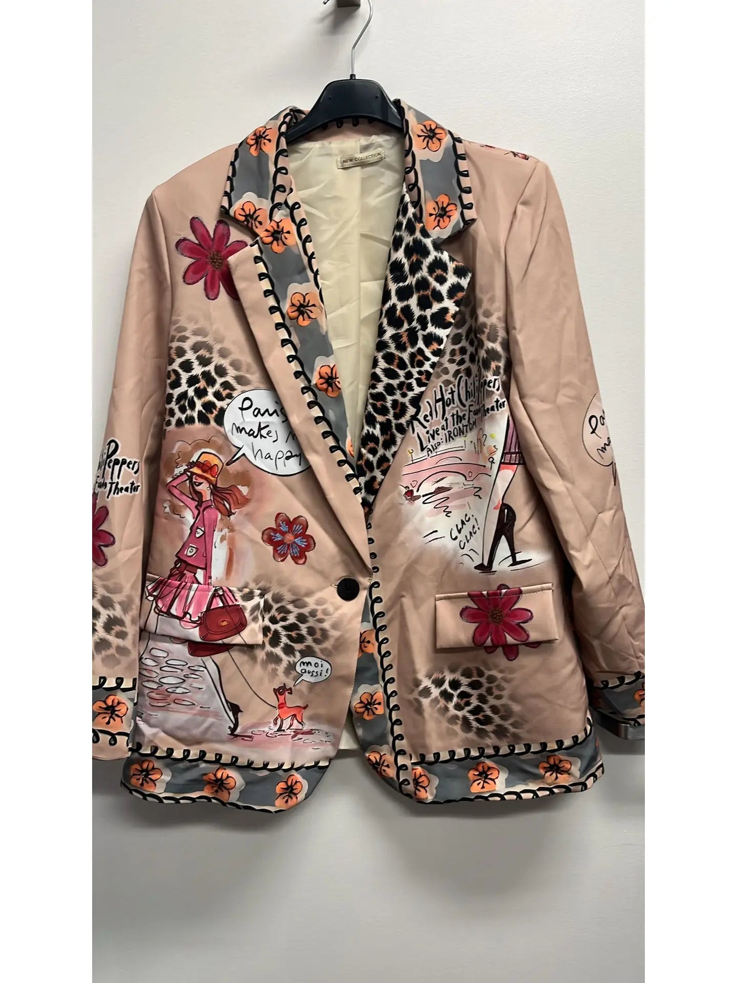 Chic Print Blazer