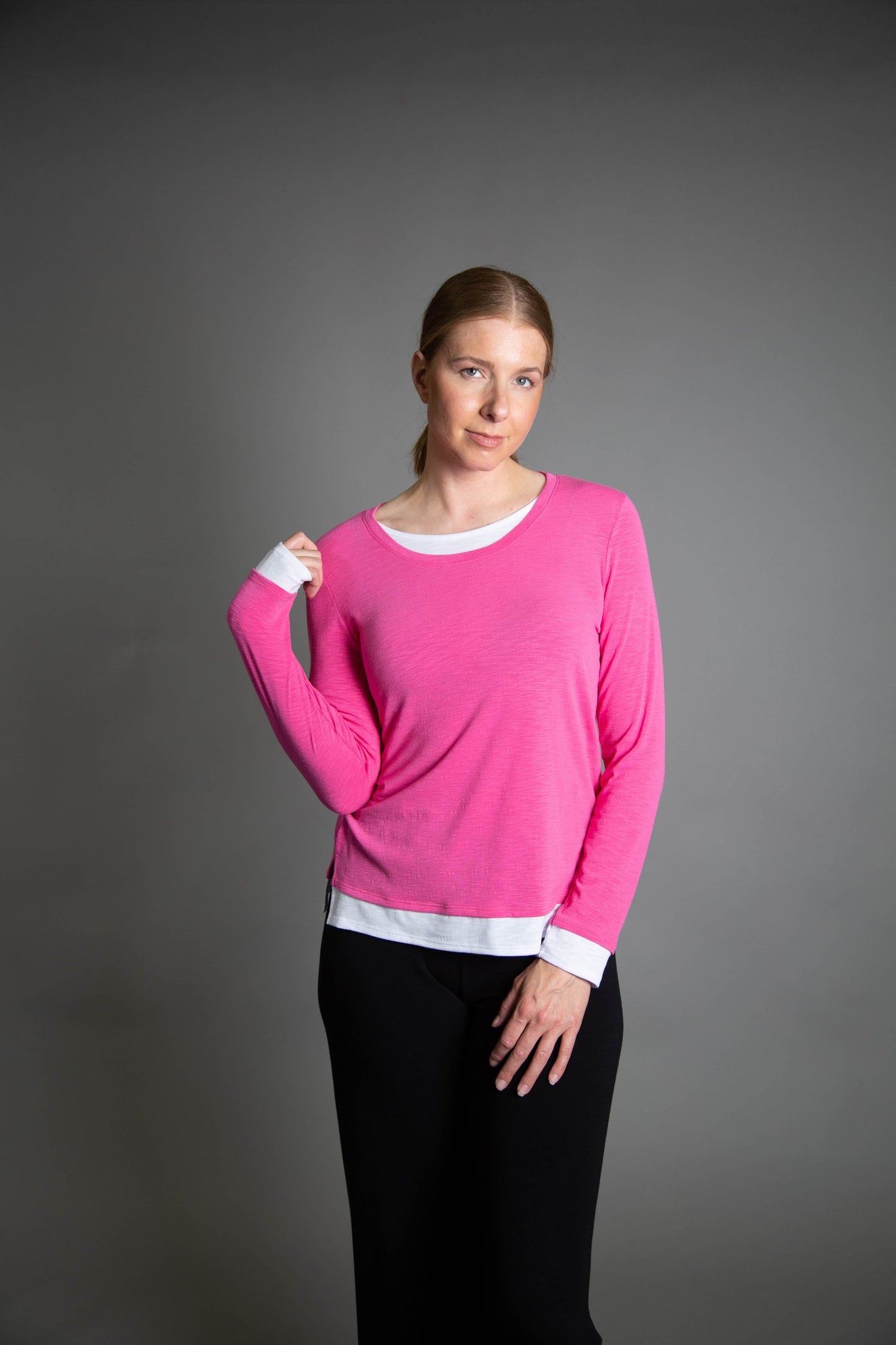 Long Sleeve Crew Neck Top