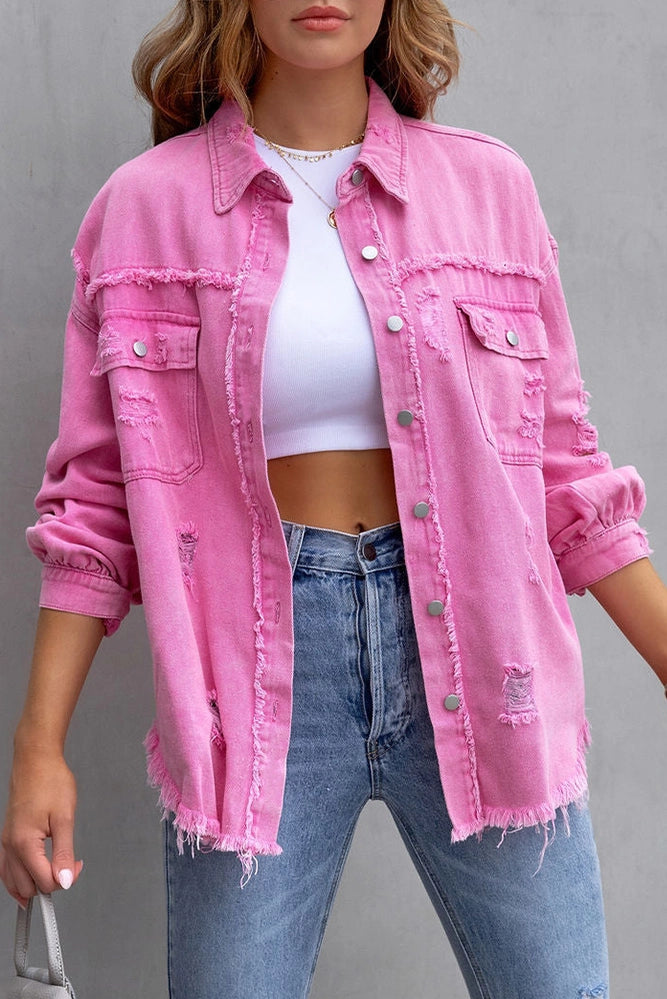 Ripped Denim Jacket