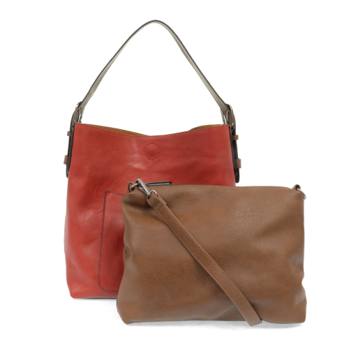 Scarlett Hobo Coffee Handle Handbag with bag inside