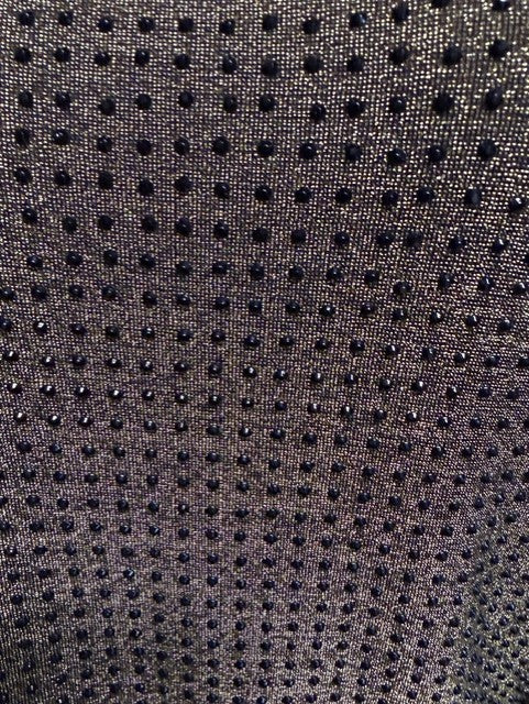 Solid Metallic Stud Knit Top