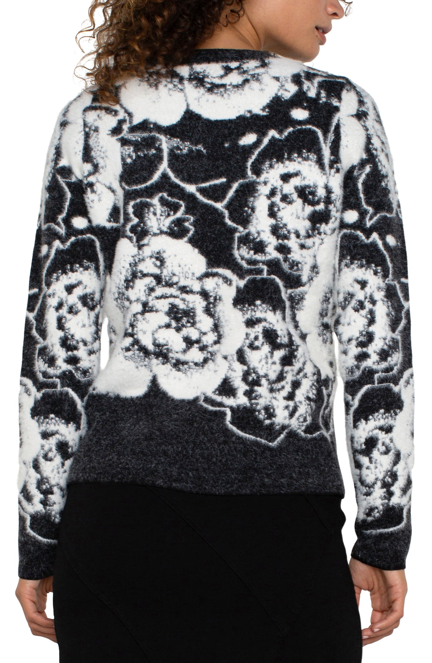Crew Neck Floral Sweater