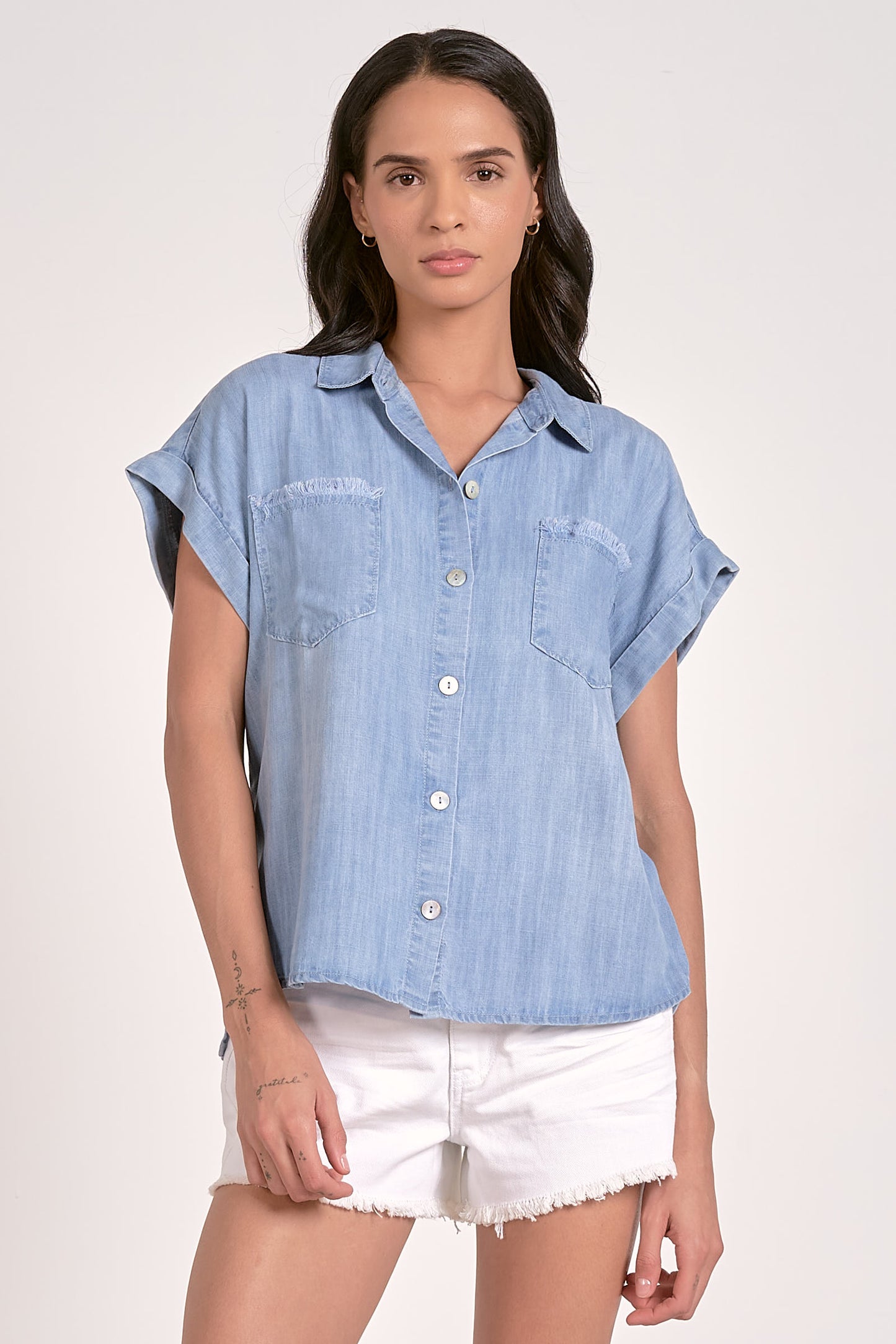 Tencel Short Sleeve Top