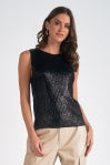 Black Shimmer Vest