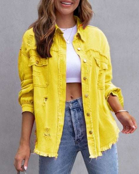 Ripped Denim Jacket