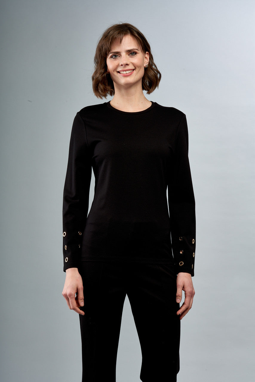Knit Top with Grommets BCT7667B