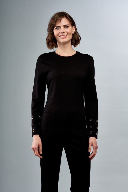Knit Top with Grommets BCT7667B