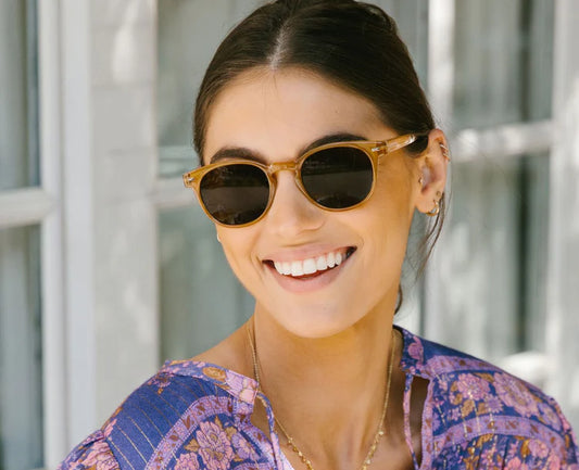 Boho Polarized Sunglasses - Amber