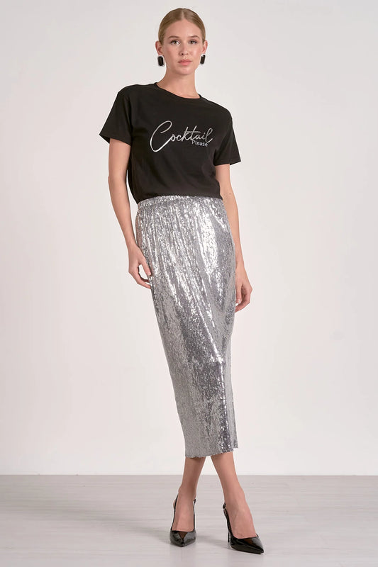Black Cocktail Tee Shirt