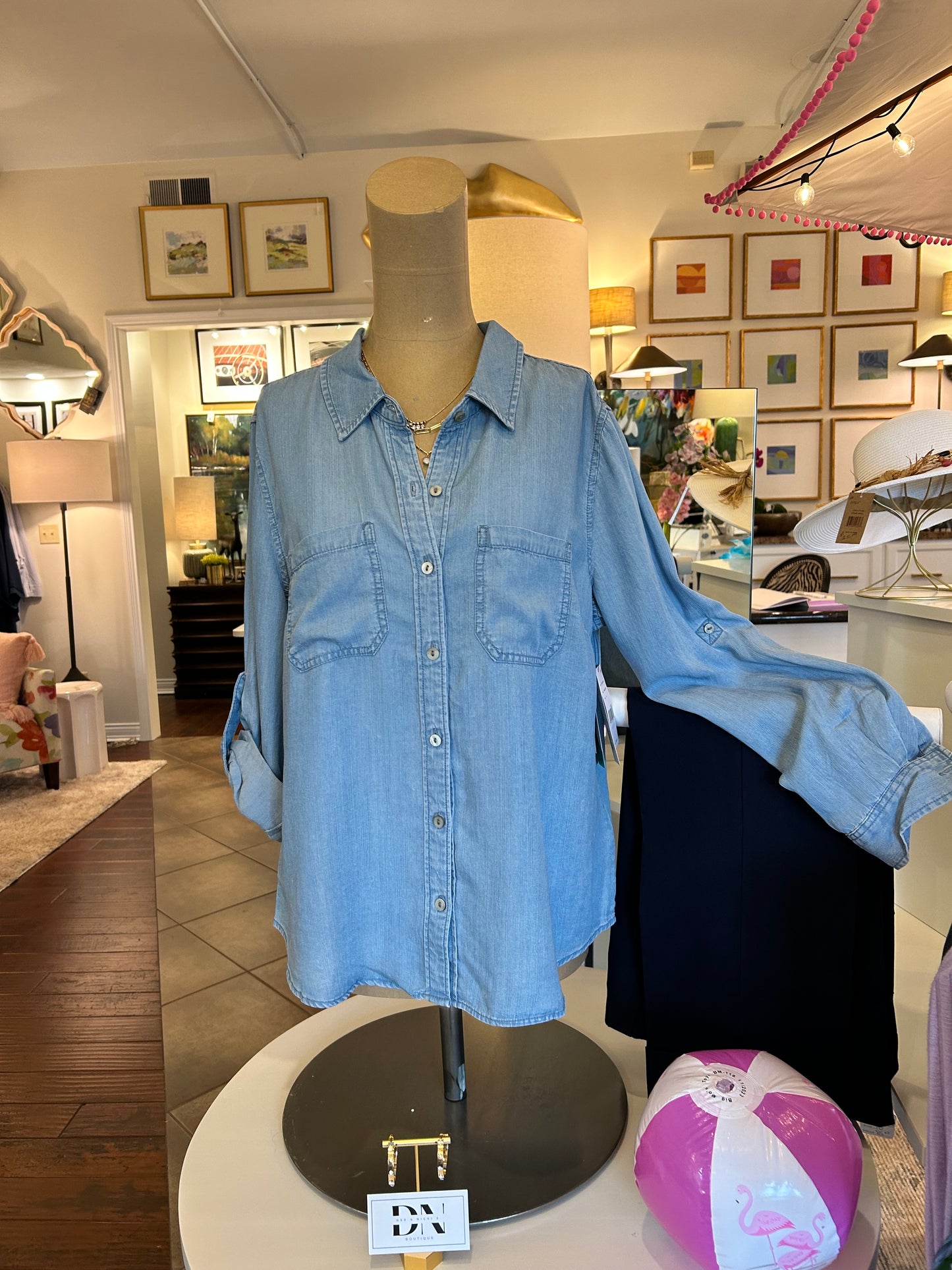 Denim Button Down Shirt LM1454T29