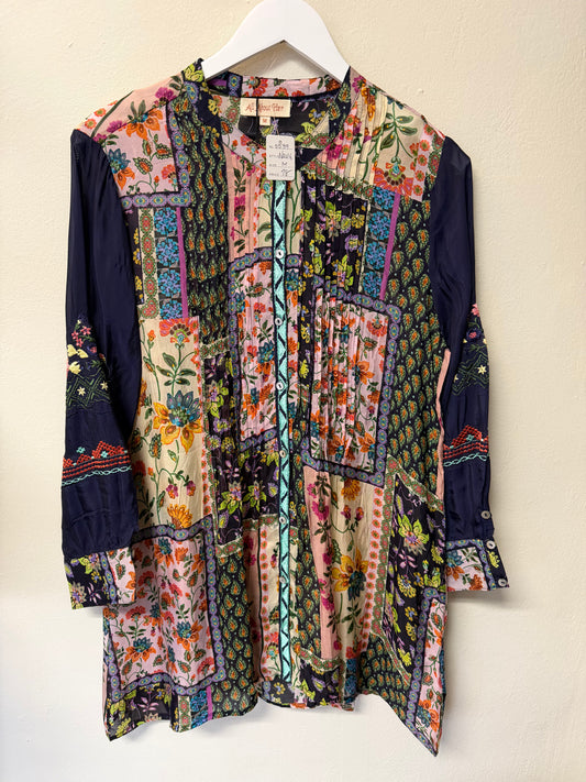 Multi Color Sheer Blouse