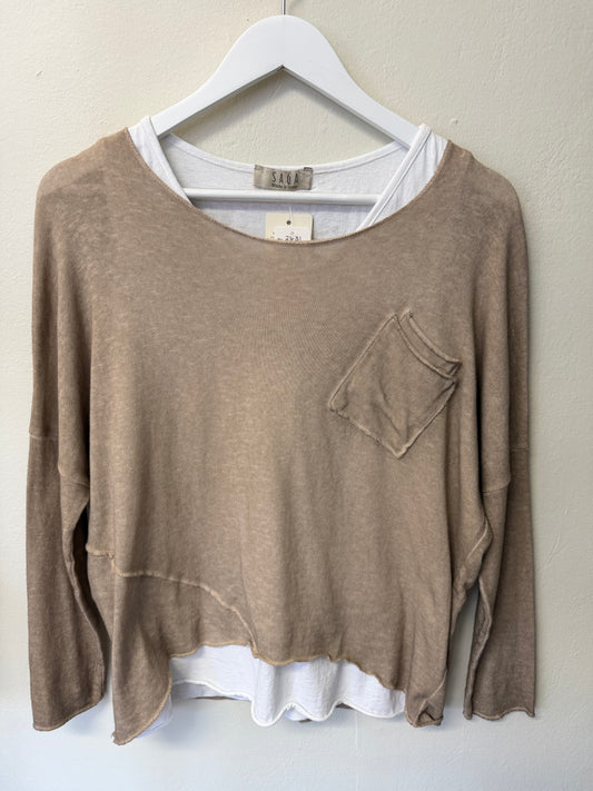 2pc Wide Neck Top w/Tank