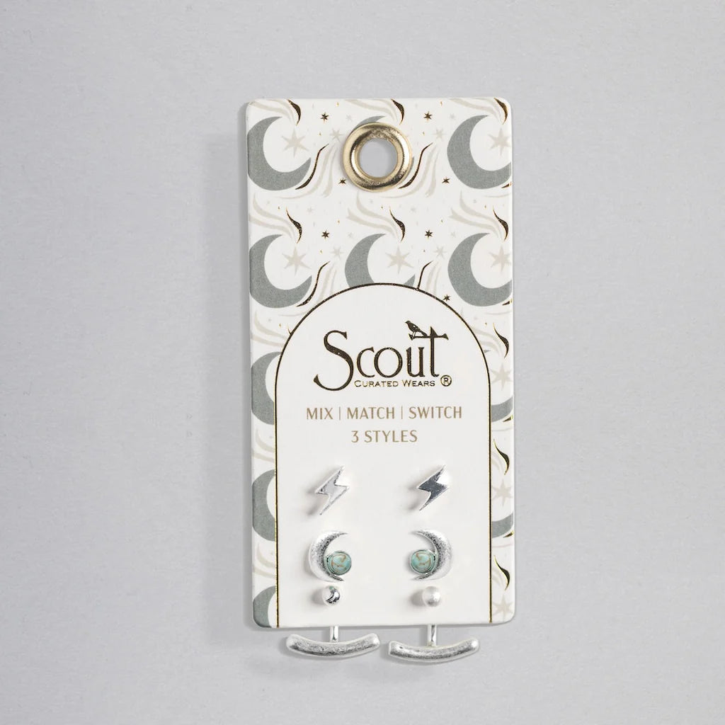 Stud Trio Ear Jacket Set