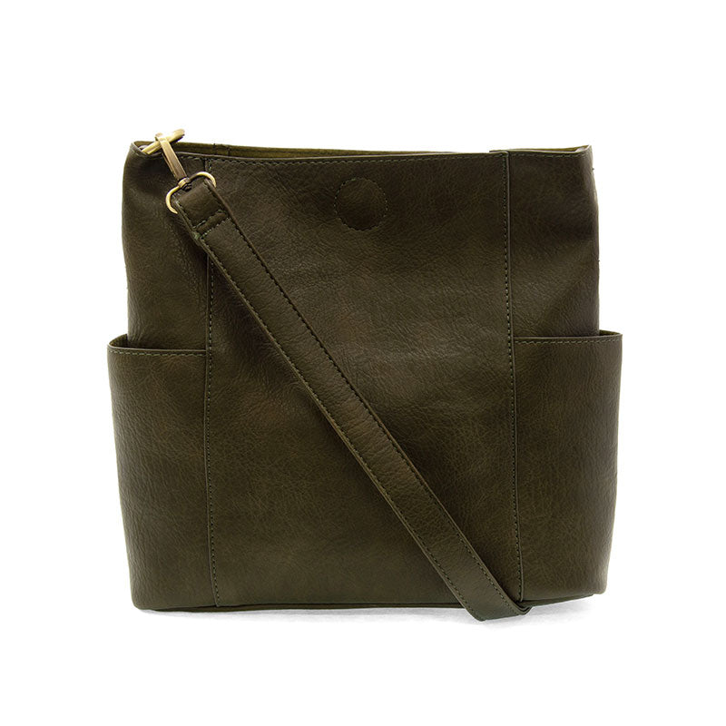 Kayleigh Side Pocket Bucket Bag, Multiple colors
