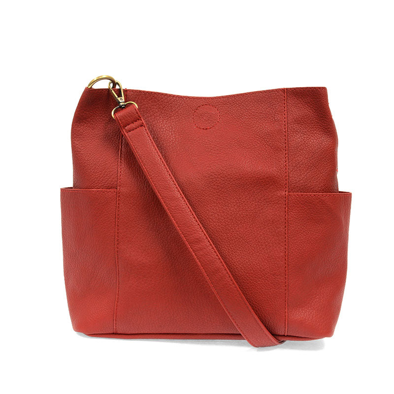 Kayleigh Side Pocket Bucket Bag, Multiple colors