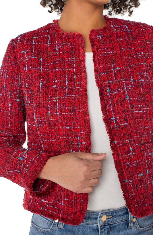 Red Multi Color Jacket