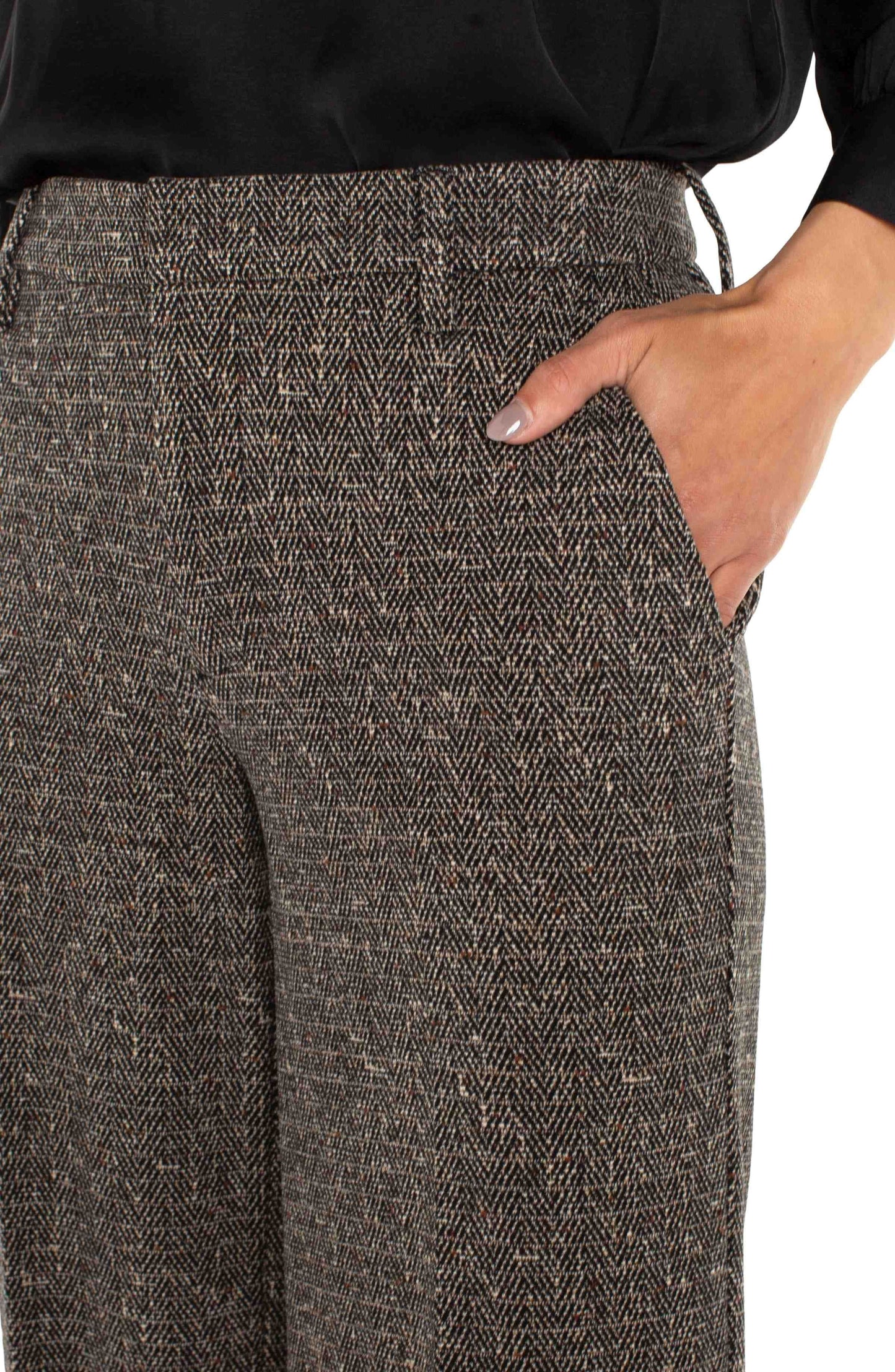 Kelsey Wide Leg Herringbone