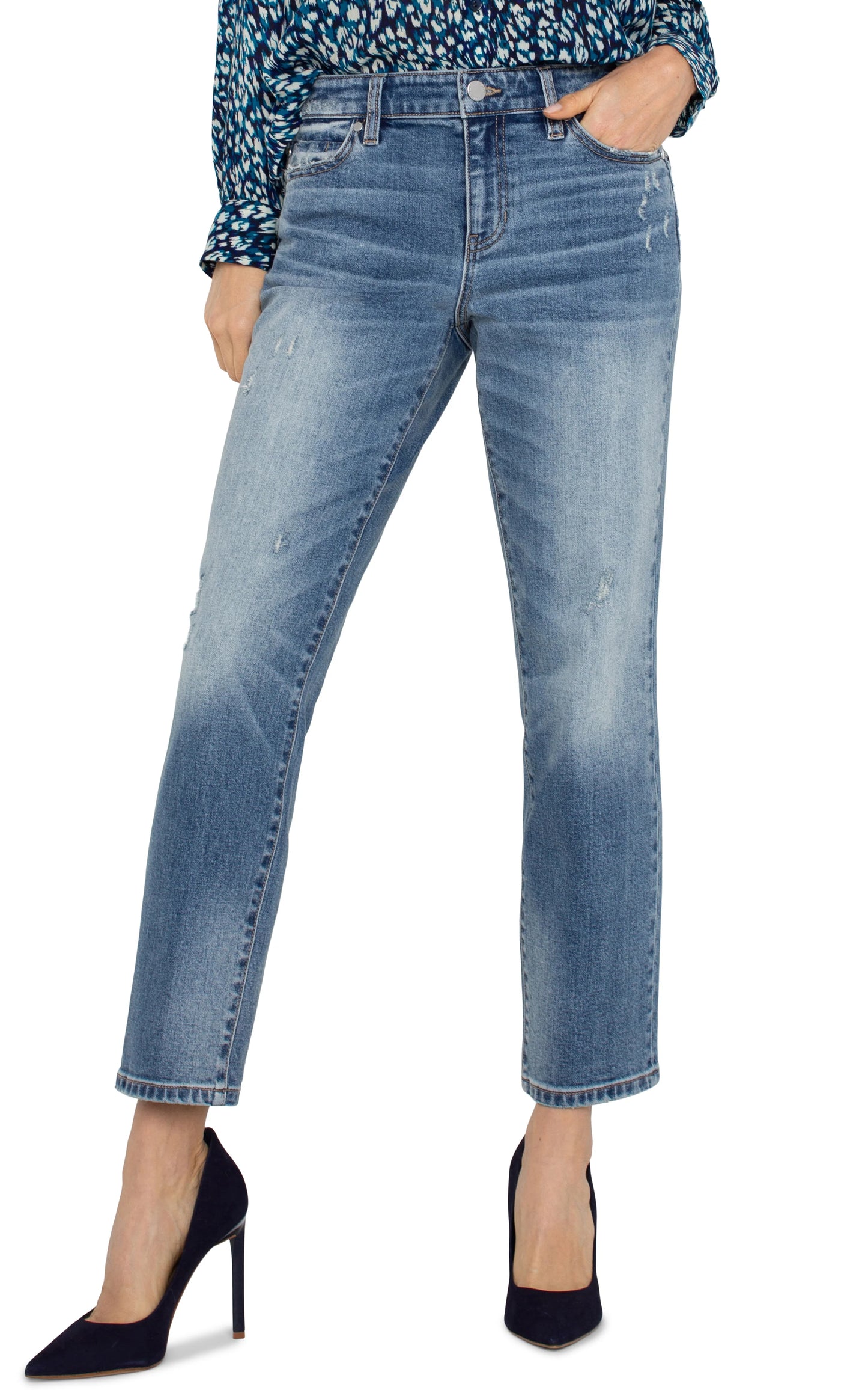Liv Non-Skinny Skinny High Rise Jean Color Clarkdale