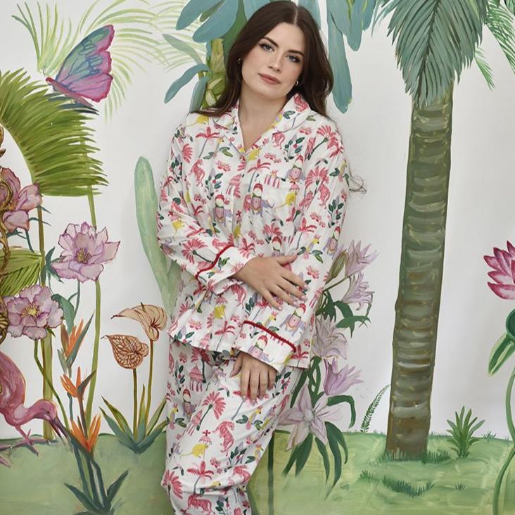 Sultans Green Print Pajamas