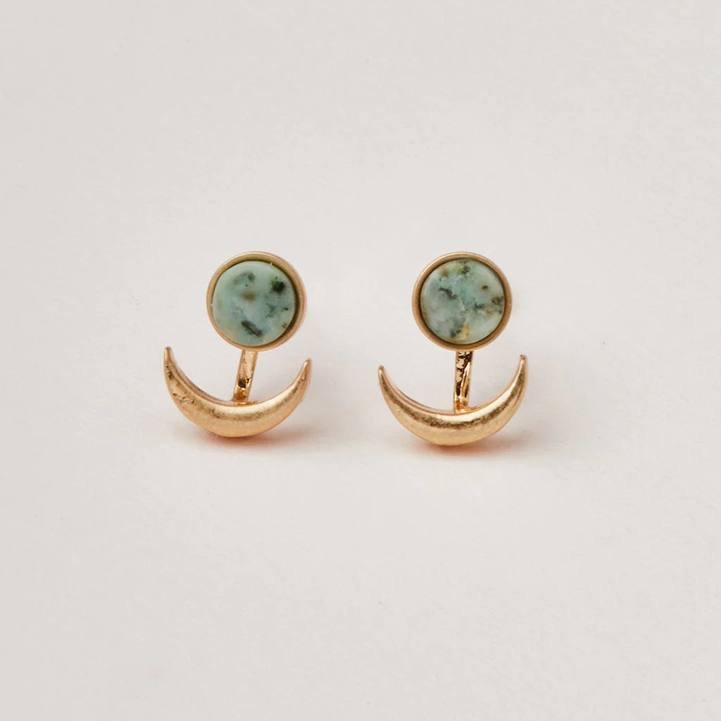 Stone Moon Phase Ear Jacket
