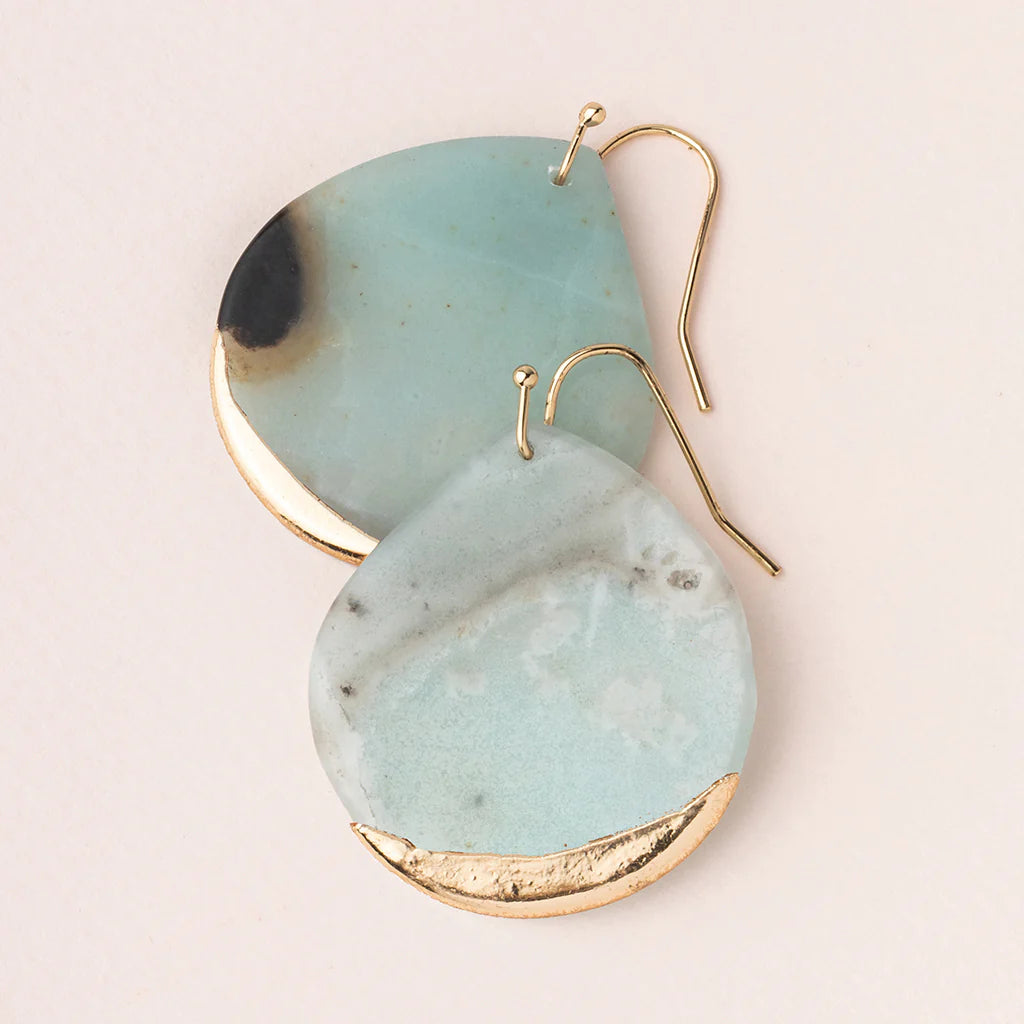 Stone Dipped Teardrop Earring