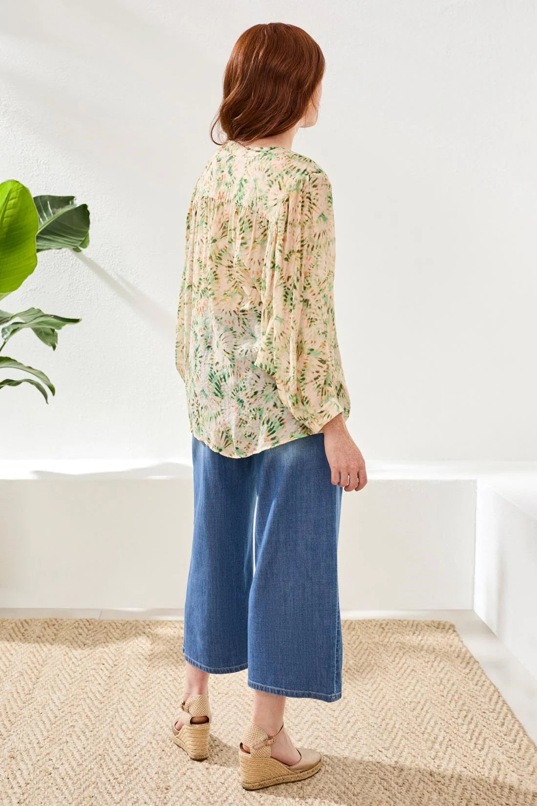 Dolman Slv Wide Blouse Multi color