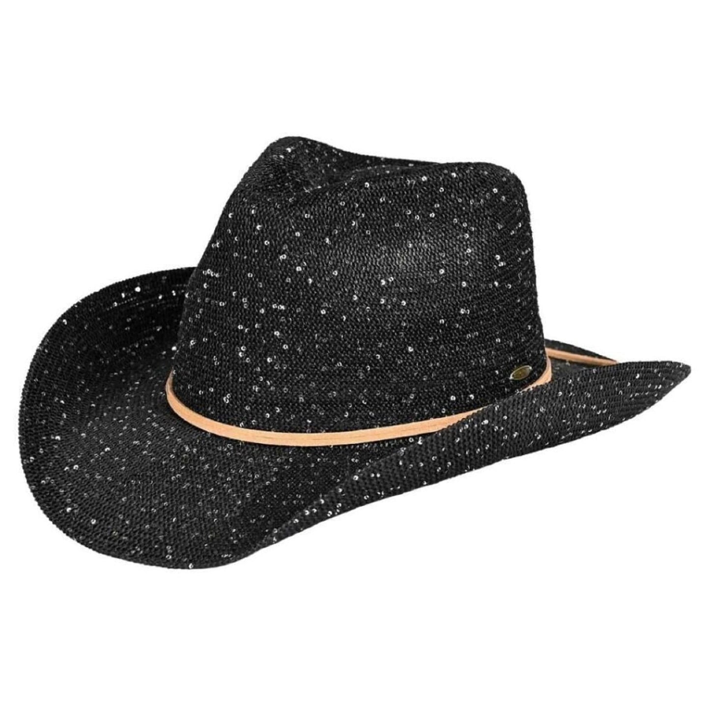 CC Sequin Detail Cowboy Hat