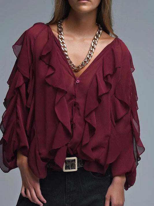 Ruffle Blouse