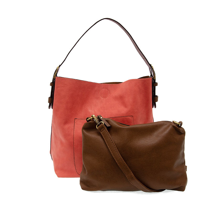 Color Hobo bag w/ Coffee Handle