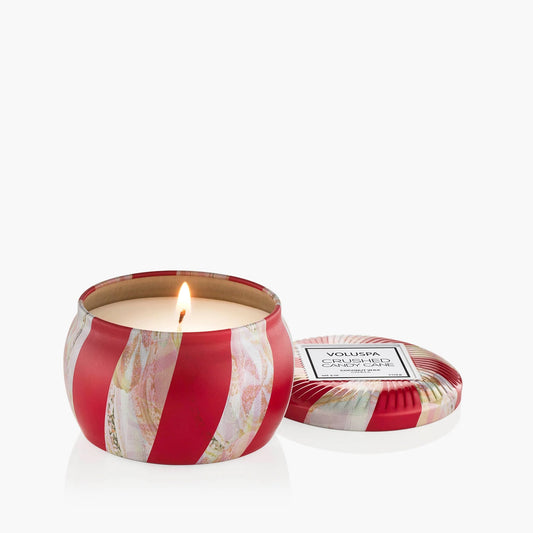Mini Crushed Candy Cane Candle