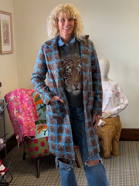 Button Front Long Coat