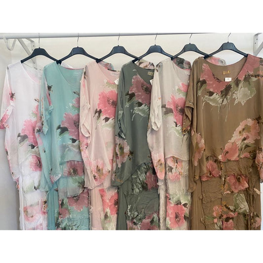 Floral Ruffed Dress