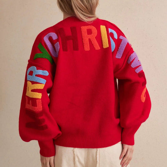 Ho Ho Ho Merry Christmas Red Sweater