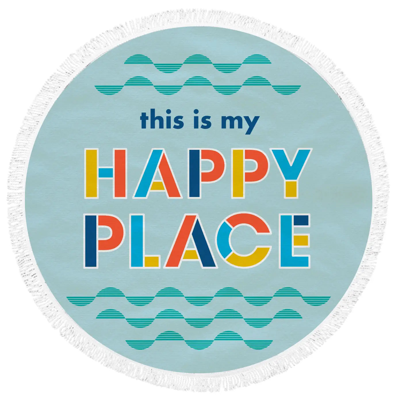 Beach Towel 60in Round Swimrt
