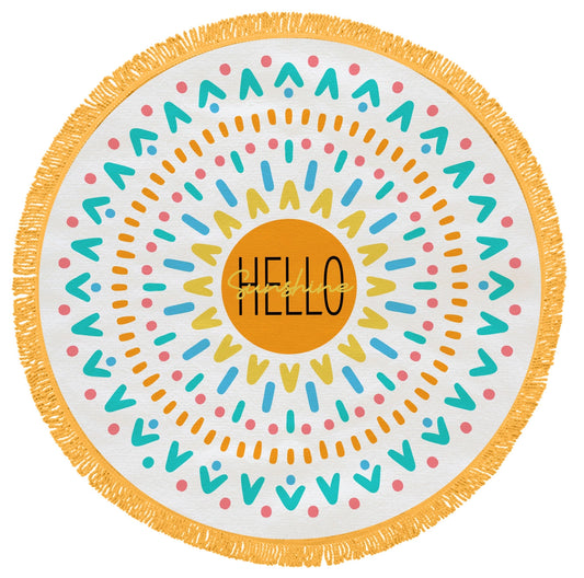 Beach Towel 60in Round Swimrt