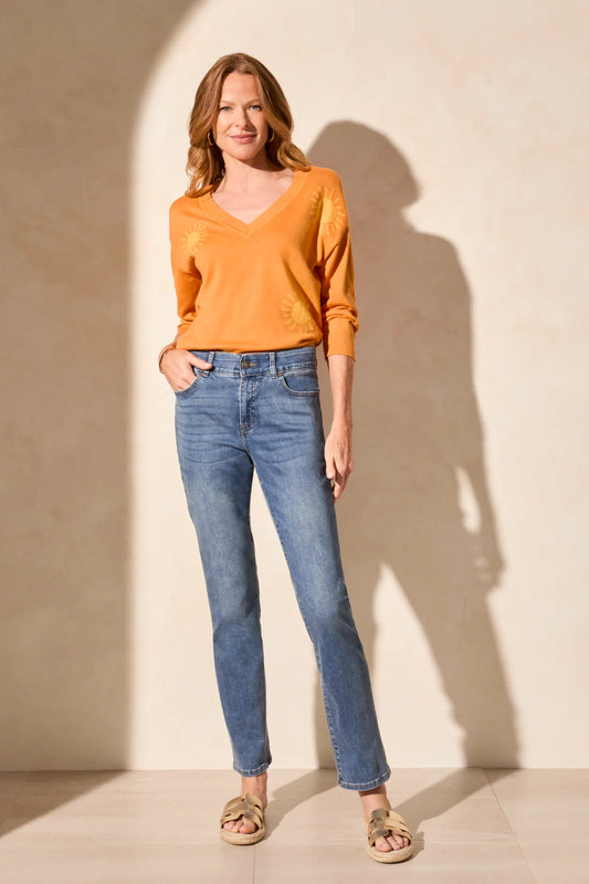 Sophia Curvy Straight Petite Jeans