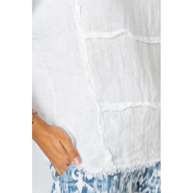 Linen 3/4 Sleeve Top