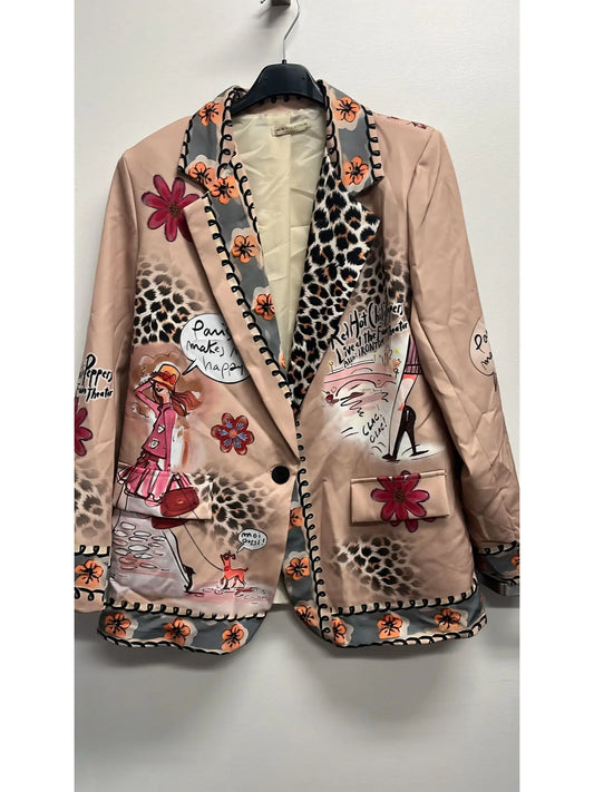 Chic Print Blazer
