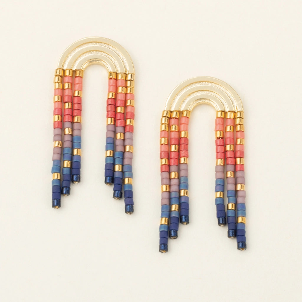 Miyuki Rainbow Fringe Earring
