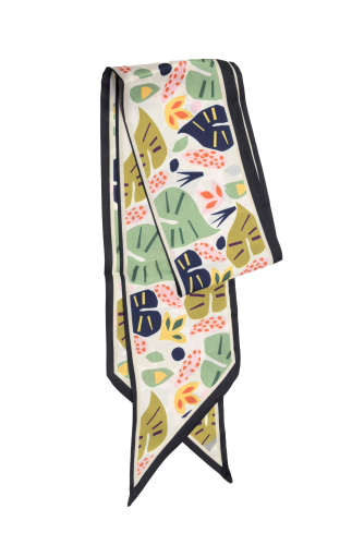 Multi Leafy Double sided scarf