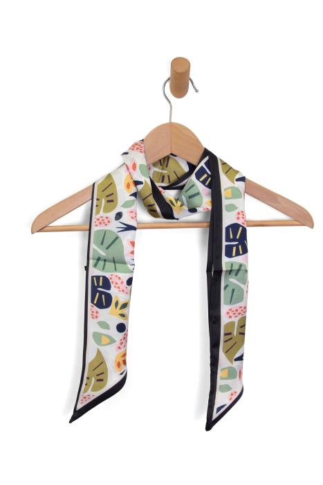 Multi Leafy Double sided scarf