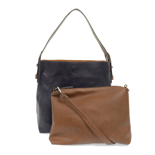 Color Hobo bag w/ Coffee Handle