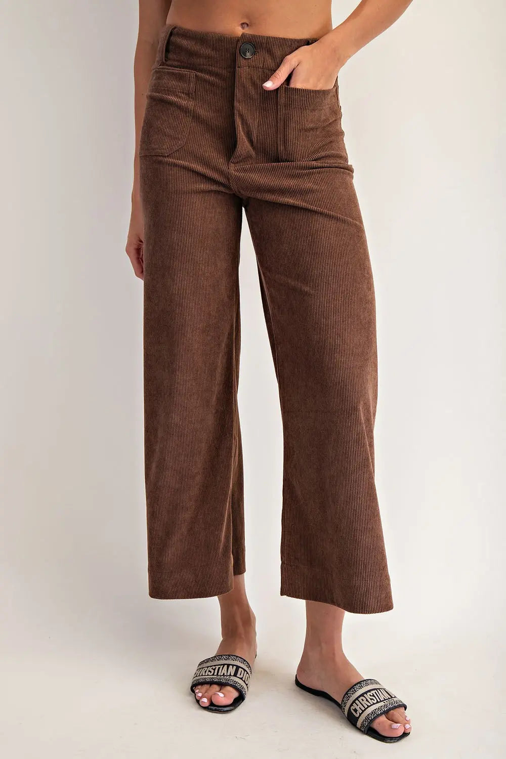 Mocha Front Pocket Pants
